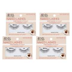 Ardell Naked Lashes Natural 423 with Invisiband – Natural False Eyelashes, Lightweight Strip Lashes for Soft Volume, 4 Pairs