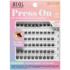 Ardell Press On Pre-Glued Underlash Extensions - DIY Lash Cluster, Eyelash Extension Kit, Naked Soft Volume - 60 ct, 1-pack