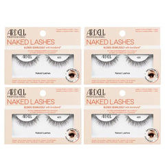 Ardell Naked Lashes Natural 423 with Invisiband – Natural False Eyelashes, Lightweight Strip Lashes for Soft Volume, 4 Pairs