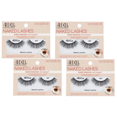 Ardell Naked Lashes Natural 423 with Invisiband – Natural False Eyelashes, Lightweight Strip Lashes for Soft Volume, 4 Pairs