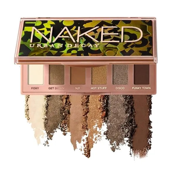 URBAN DECAY Naked Mini Eyeshadow Palette 6 Multi use Shades, Ultra Blendable, Lasts Up to 12 Hours, Crease free, Matte Shimmer or Metallic Colors, Compact, Travel Size