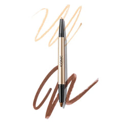 ICONIC LONDON Smokey Eye Duo Eyeliner | Creamy, Easy to Blend 2-in-1 Eyeliner Crayon, Water Resistant, Cruelty Free, Vegan Makeup, 0.027 oz