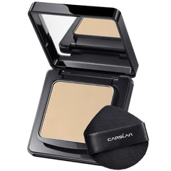 CARSLAN Waterproof Face Pressed Powder Compact, 24H Longlasting Oil Control Pressed Setting Powder Talc-Free Makeup, Shine Free, Poreless, Smooth - 0.28Oz