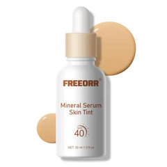KYDA Mineral Serum Skin Tint, SPF 40 Hydrating Tinted Serum Foundation, Infused with Niacinamide, Dewy Finish for Smoothing Glow Skin, Buildable Light Coverage, 1 Fl Oz