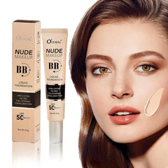 O'CHEAL BB Cream with SPF 50+ | Full Coverage Tinted Moisturizer with Buildable Concealer Powder Foundation, Oil-Free, Hydrating & Matte Finish | Vegan, Cruelty-Free, for All Skin Types