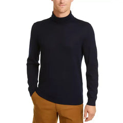 Men's Merino Wool Blend Turtleneck Sweater