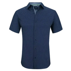 Tom Baine Men's Slim Fit Short Sleeve Dress Shirt