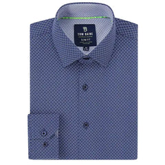 Tom Baine Men's Slim Fit Performance Button Down Dress Shirt