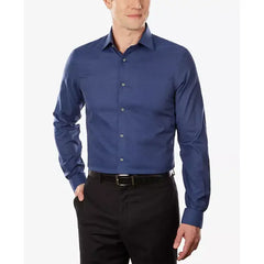 Michael Kors Men's Slim Fit Airsoft Performance Non-Iron Dress Shirt