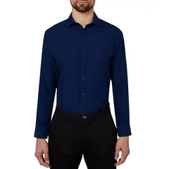 Calabrum Men's Regular Fit Solid Wrinkle Free Performance Dress Shirt