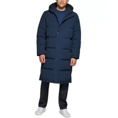 Men's Quilted Extra Long Parka Jacket