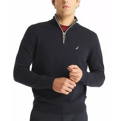Nautica Men's Classic-Fit Solid Quarter-Zip Sweater