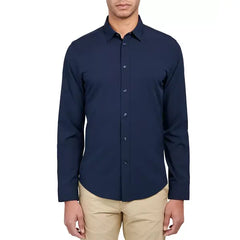 Brooklyn Brigade Men's Stretch Moisture-Wicking Solid Button-Down Shirt