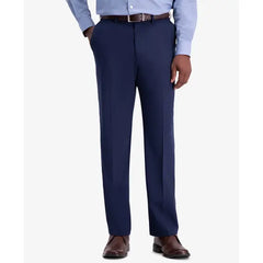 Haggar JMH Men's 4-Way Stretch Classic Fit Flat Front Dress Pant