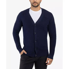 X-Ray Men's Basic Ribbed Cardigan