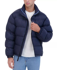 Men's Stand Collar Soft Puffer Jacket