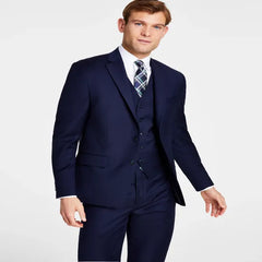 Michael Kors Men's Tailored-Fit Solid Suit Jacket – Wool Blend with Stretch