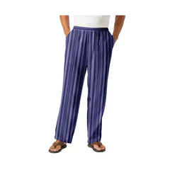 KingSize Tall Elastic Waist Gauze Cotton Pant