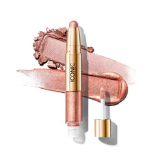 ICONIC LONDON Glaze Crayon | Dual Ended Eyeshadow Stick for Sparkling, Wet-Look Glazed Effect, Cruelty Free, Vegan Makeup, 0.92 oz