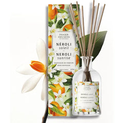 Panier des Sens - Cotton Flower Reed Diffuser 8.1 fl.oz – Long Lasting Fragrance 5+ Months - Elegant Home Decor - Oil-Based Scent Diffuser - Made in France Home Fragrance - 90% Natural Ingredients