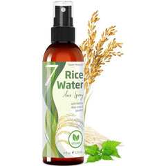 Seven Minerals Fermented Rice Water Hair Growth Spray – Biotin, Rosemary, Aloe Vera & Botanicals | Vegan, Non-Greasy Formula for Thicker, Longer, Softer Hair (4 fl oz)