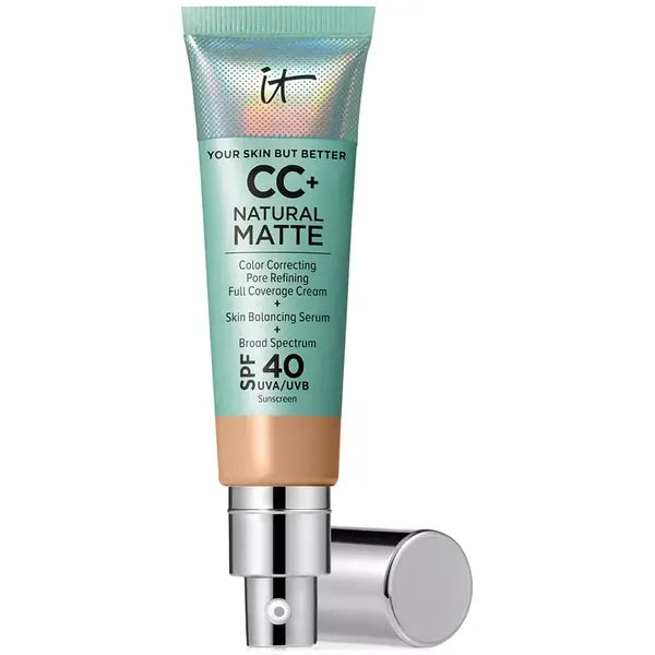 IT Cosmetics CC+ Cream Matte Foundation SPF 40 for Oil-Free, Long-Lasting Matte Finish