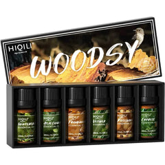 HIQILI Premium Fragrance Oil Gift Sets – 6-Pack Scented Oils for Candle Making, Diffusers, Soap & DIY Crafts (6 x 10ml)