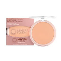 Mineral Fusion Pressed Powder Foundation, Fair Skin Age Defying Foundation Makeup with Matte Finish, 0.32 Oz