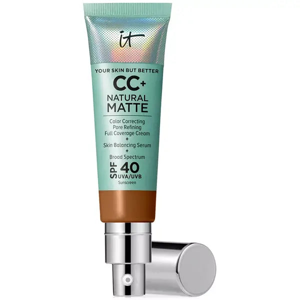 IT Cosmetics CC+ Cream Matte Foundation SPF 40 for Oil-Free, Long-Lasting Matte Finish