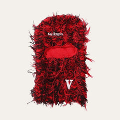 Trunks Surf & Swim Co. Embroidered ‘V’ Balaclava Cap – Faux Knit Full Face Ski Mask, Winter Windproof Neck Warmer, Unisex