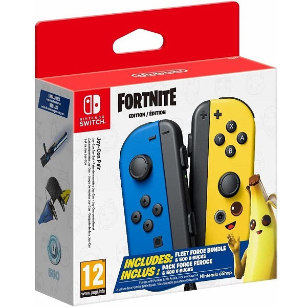 Nintendo Joy-Con L/R Controller (Fortnite Fleet Force Bundle) (HACAJATAA) - Blue / Yellow