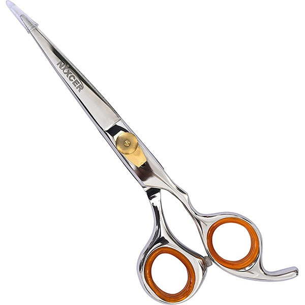 Nixcer Razor Edge Stainless Steel Barber Hair Cutting Scissor 6.5″ Silver / Gold