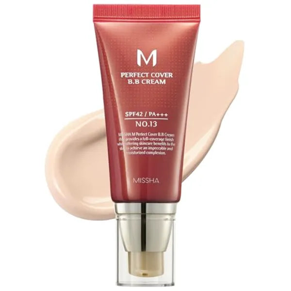 MISSHA M Perfect Cover BB Cream SPF 42 / PA +++ (1.69 Fl Oz) - Tinted Moisturizer with SPF