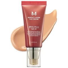 MISSHA M Perfect Cover BB Cream SPF 42 / PA +++ (1.69 Fl Oz) - Tinted Moisturizer with SPF