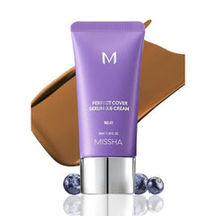 MISSHA M PERFECT Cover Serum BB Cream, Skin Tint, Tinted Moisturizer, Skin Care Foundation Makeup, Superfood Complex, Glass Skin, 1.18 Fl oz
