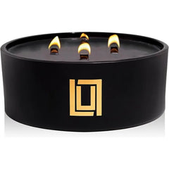 Lulu Candles  Bergamot, Patchouli, Amber Luxury Scented Soy Jar Candle Hand Poured in The USA Highly Scented & Long Lasting (9 Oz. Jar Candle)