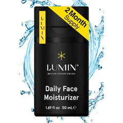 Lumin Daily Face Moisturizer for Men – Lightweight Hydrating Cream with Niacinamide, Men’s Face Lotion for Normal, Combination & Sensitive Skin, Korean Skincare, Smooth & Nourishing, 50ml