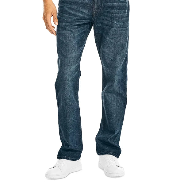 Nautica Men's Vintage Straight-Fit Stretch Denim 5-Pocket Jeans