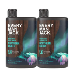 Every Man Jack Hydrating Body Wash, Deeply Clean with Glycerin + Naturally Derived Ingredients - 13.5 oz (Pack of 2)