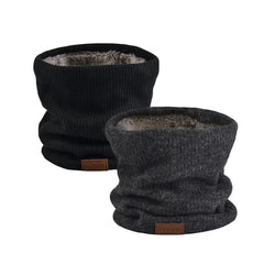 NovForth 2-Pack Winter Neck Warmer & Ski Gaiter Scarf for Men & Women, Fleece Lined Double Layer Face Mask