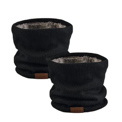 NovForth 2-Pack Winter Neck Warmer & Ski Gaiter Scarf for Men & Women, Fleece Lined Double Layer Face Mask