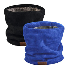 NovForth 2-Pack Winter Neck Warmer & Ski Gaiter Scarf for Men & Women, Fleece Lined Double Layer Face Mask