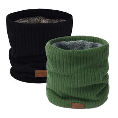 NovForth 2-Pack Winter Neck Warmer & Ski Gaiter Scarf for Men & Women, Fleece Lined Double Layer Face Mask