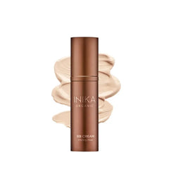INIKA Organic BB Cream Foundation - Vegan Makeup with Hydrating Prickly Pear, Jojoba, and Pomegranate Seed Oil - Lightweight Glow for Balanced Skin Tone, Beige, 1 fl oz