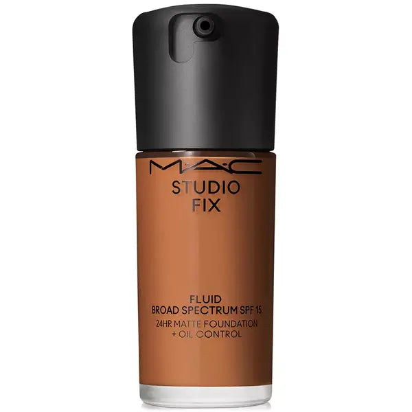 MAC Studio Fix Fluid SPF 15 24HR Matte Foundation with Oil Control for Long Lasting Coverage ,1 oz