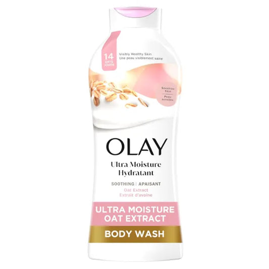 Olay Body Wash for Women, Ultra Moisture, For Extra Dry Skin, 24hr Moisturizing, Hydrating & Refreshing, B3 Vitamin Complex, Free of Parabens & Phthalates - 22 fl oz