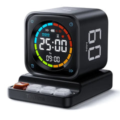 TICKTIME Pomodoro Timer Cube – Desk Productivity Timer with Custom Countdown, Stopwatch & Clock for Study, Work & ADHD Support