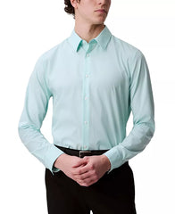 Calvin Klein Men's Stretch Striped Slim-Fit Dress Shirt