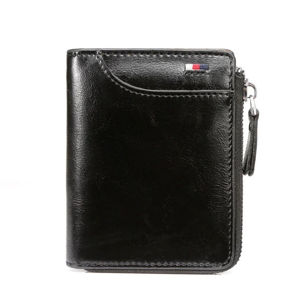 Oceantree PU Leather Front Pocket Wallet for Men - RFID Blocking Bifold with Zip & Card Holder
