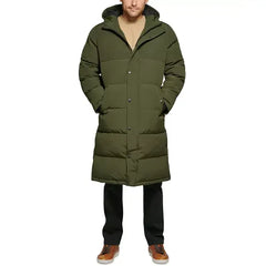 Men's Quilted Extra Long Parka Jacket